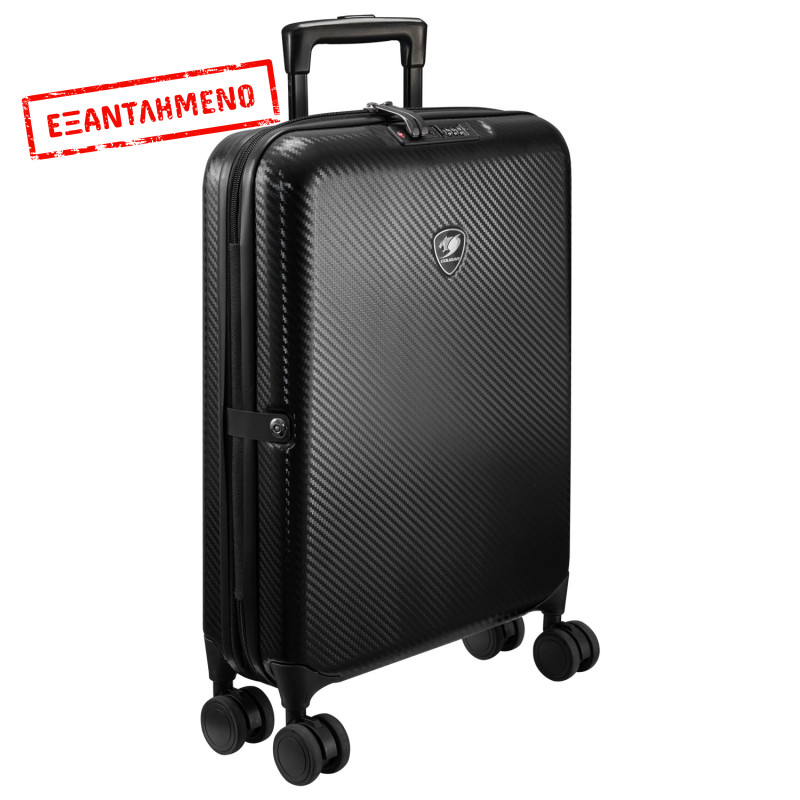Cougar Quester Collapsible Travel Case με 360° Ρόδες Carbon Fiber Look