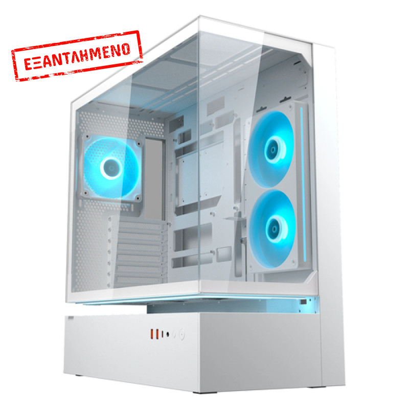 COUGAR Midi Tower Case, CFV235, ARGB, Glass, White