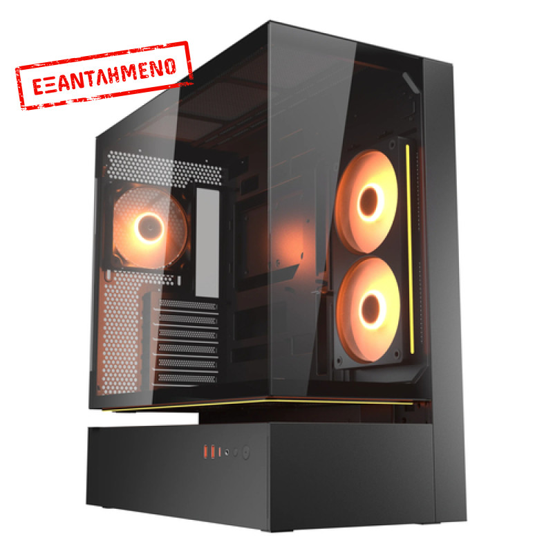 COUGAR Midi Tower Case, CFV235, ARGB, Glass, Black