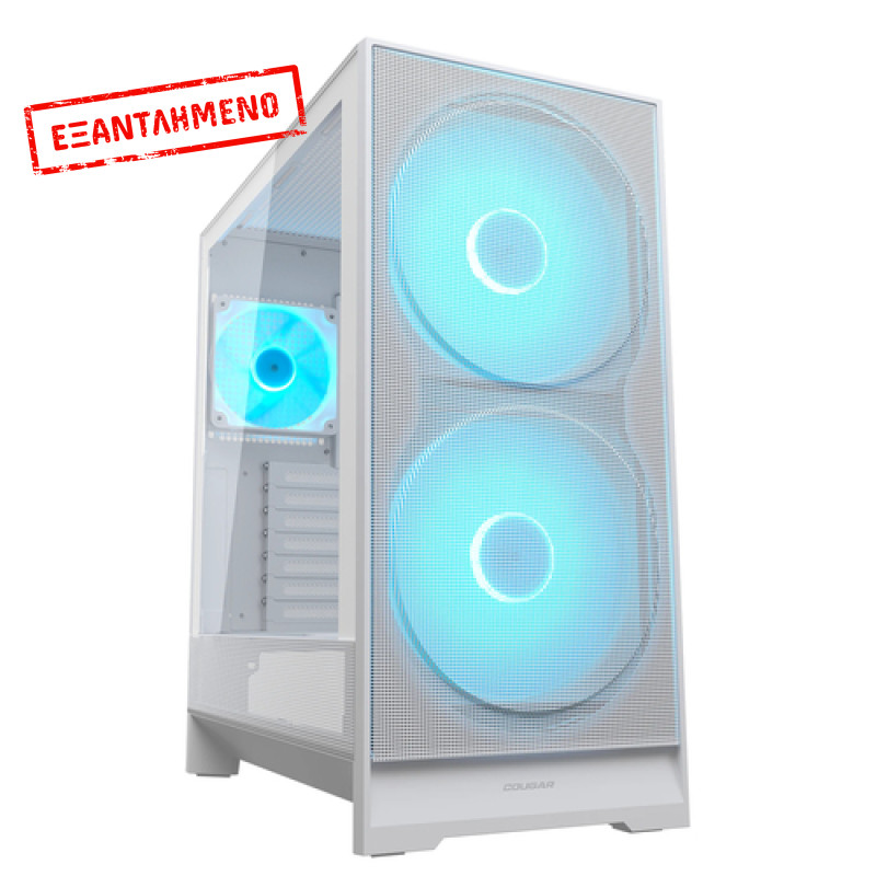 COUGAR Midi Tower Case, Airface 180, ARGB, White