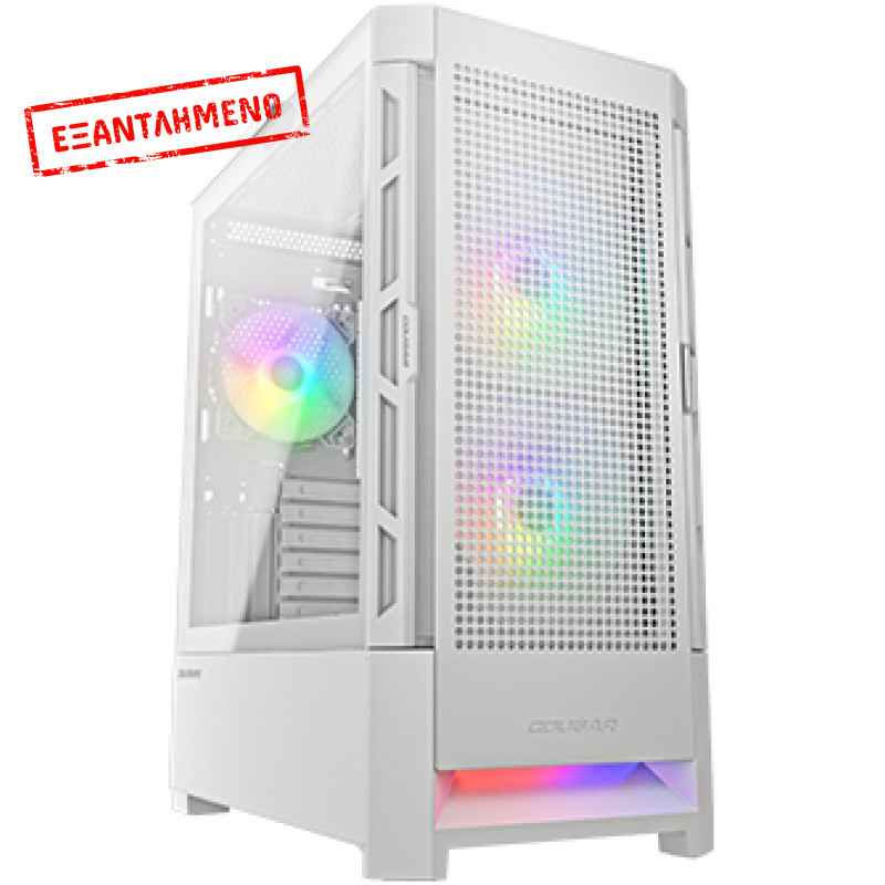 COUGAR Midi Tower Case Airface, ARGB, White