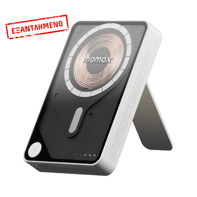 1-Power X Pro+ Magnetic Wireless Power Bank 10000mAh With Built-In USB-C Cable White