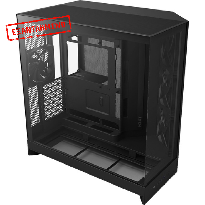 NZXT H9 Flow Large Dual-Chamber Mid-Tower ATX Airflow Case Black