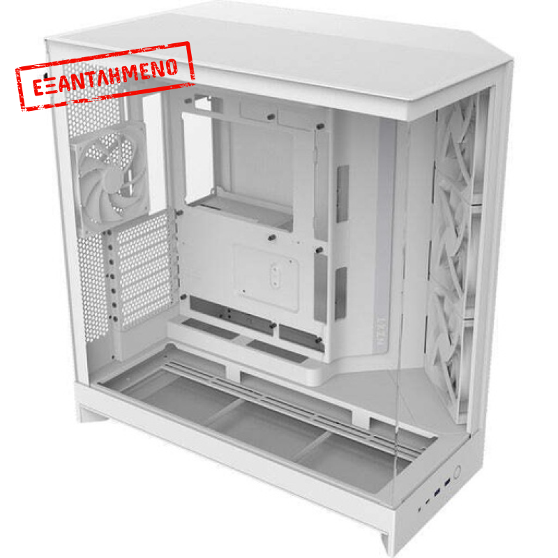 NZXT H9 Flow Large Dual-Chamber Mid-Tower ATX Airflow Case White