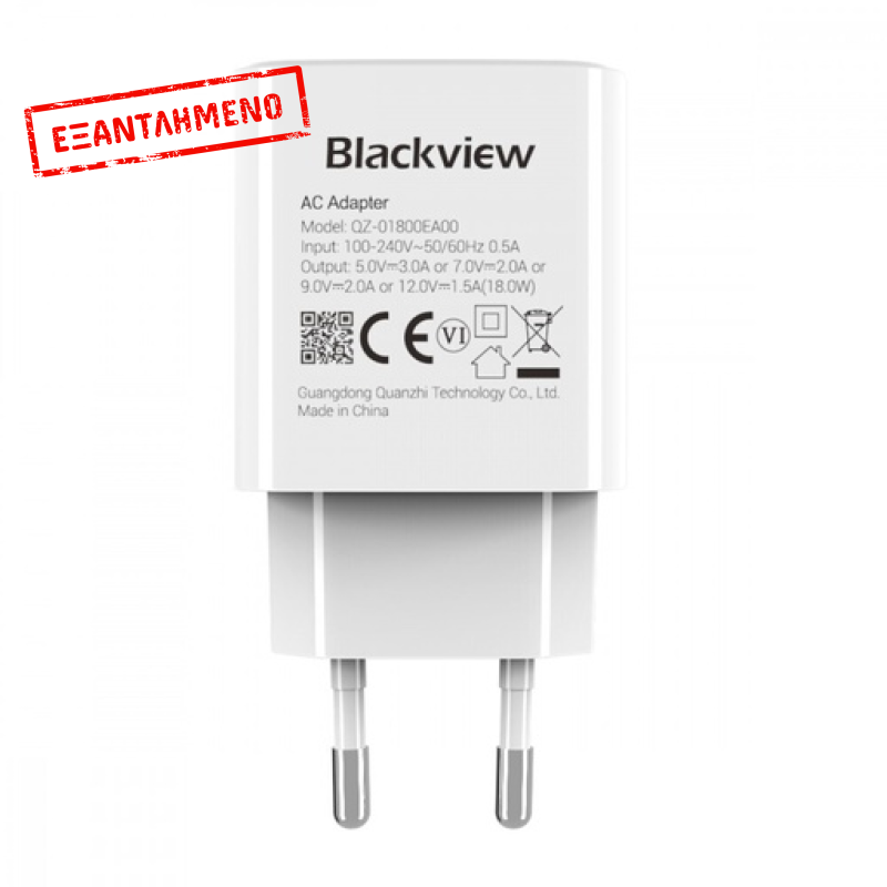 BlackView Φορτιστής Χωρίς Καλώδιο με Θύρα USB-A 18W Quick Charge 3.0 Λευκός