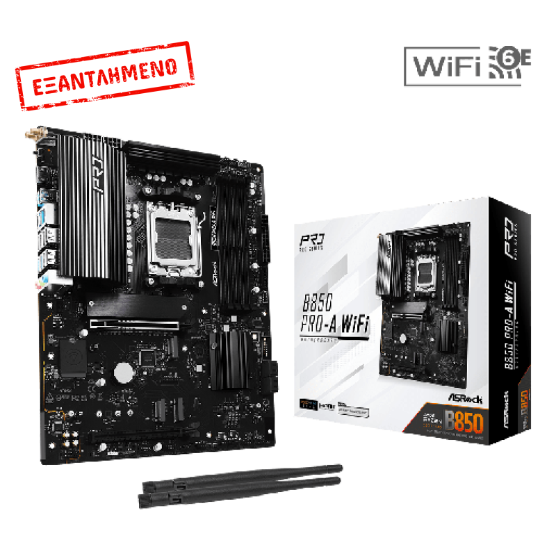 ASRock B850 Pro-A WiFi Motherboard ATX με AMD AM5 Socket