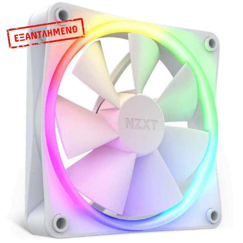 NZXT F120 RGB Case Fan με Σύνδεση 4-Pin PWM Λευκό