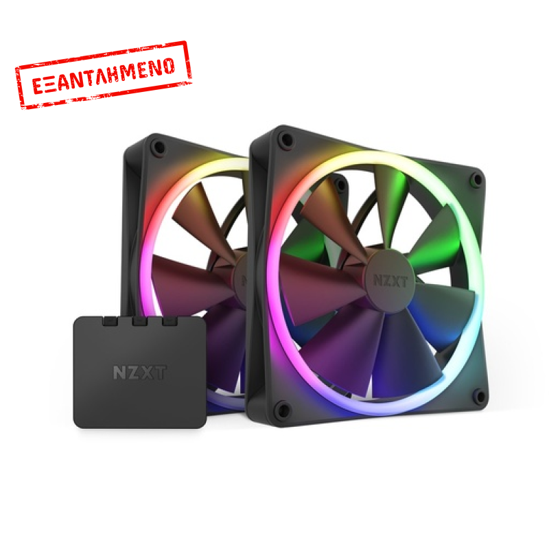 NZXT F140 RGB Case Fan με Σύνδεση 4-Pin PWM 2τμχ