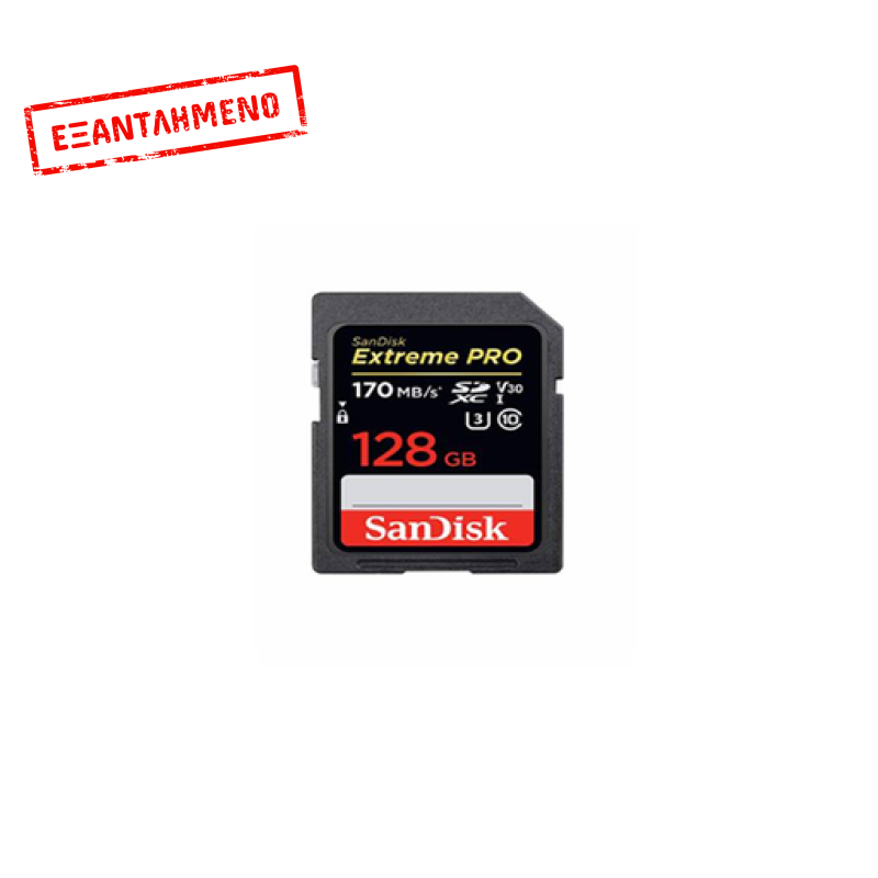 Sandisk Extreme Pro SDXC 128GB Class 10 U3 V30 UHS-I