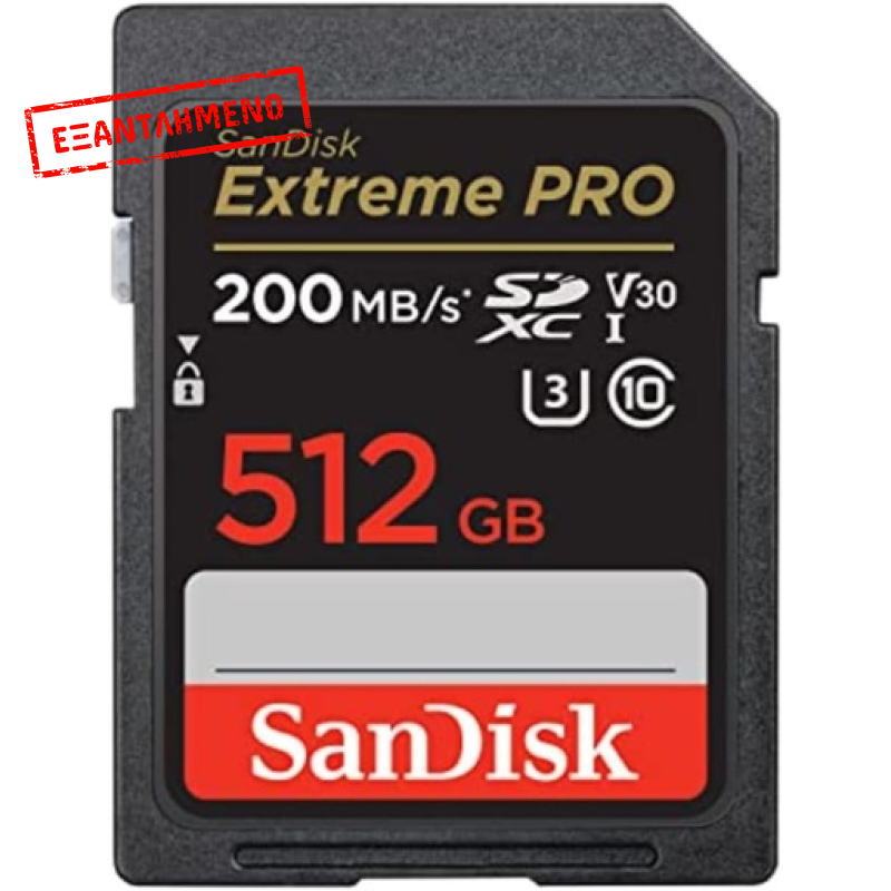 SanDisk Extreme Pro SDXC 512GB Class 10 U3 V30 UHS-I