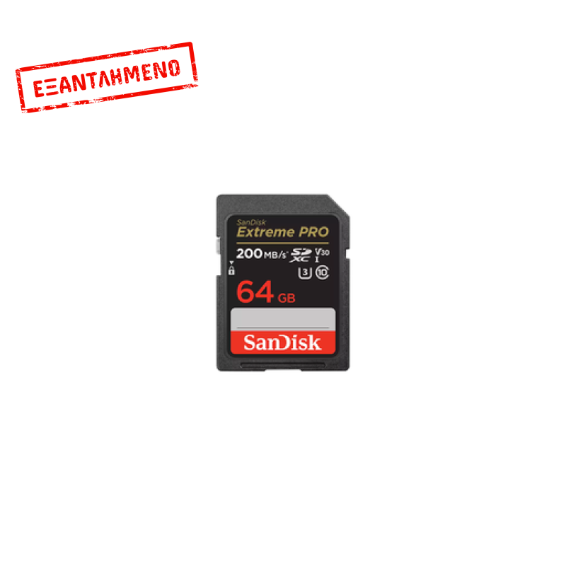 SanDisk Extreme Pro SDXC 64GB Class 10 U3 V30 UHS-I