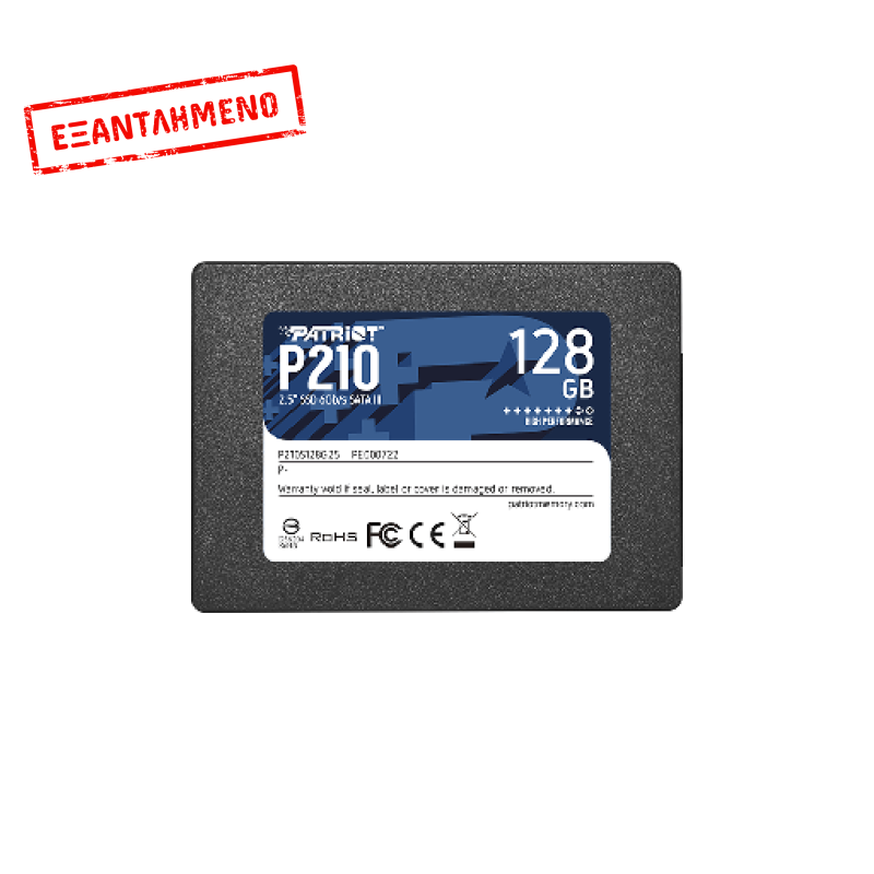 PATRIOT P210, 128GB 2.5"/SATA3 450/350MBs 30K/30K