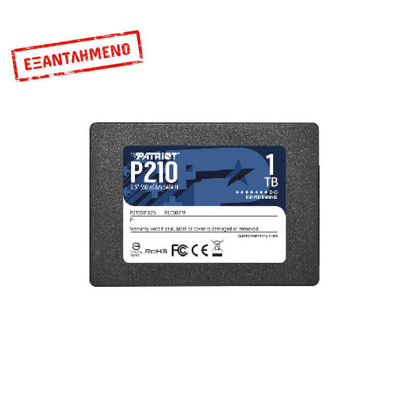 PATRIOT P210, 001TB 2.5"/SATA3 520/430MBs 50K/50K