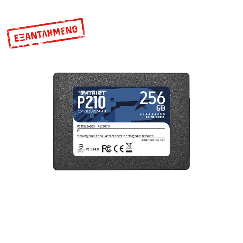 PATRIOT P210, 256GB 2.5"/SATA3 500/400MBs 50K/30K