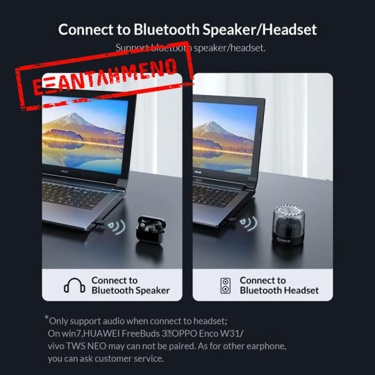 ORICO USB αντάπτορας Bluetooth 5.0 BTA-608, μαύρος