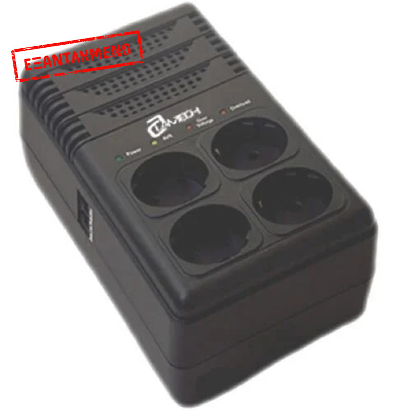 AVR Lamtech 1500VA Σταθεροποιητής τάσης με 4 Schuko πρίζες