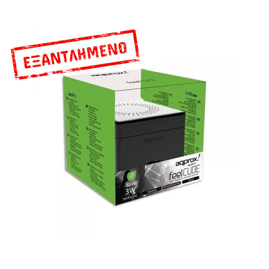 Ηχείο Feel Cube 3W Approx Black APPSP11BK