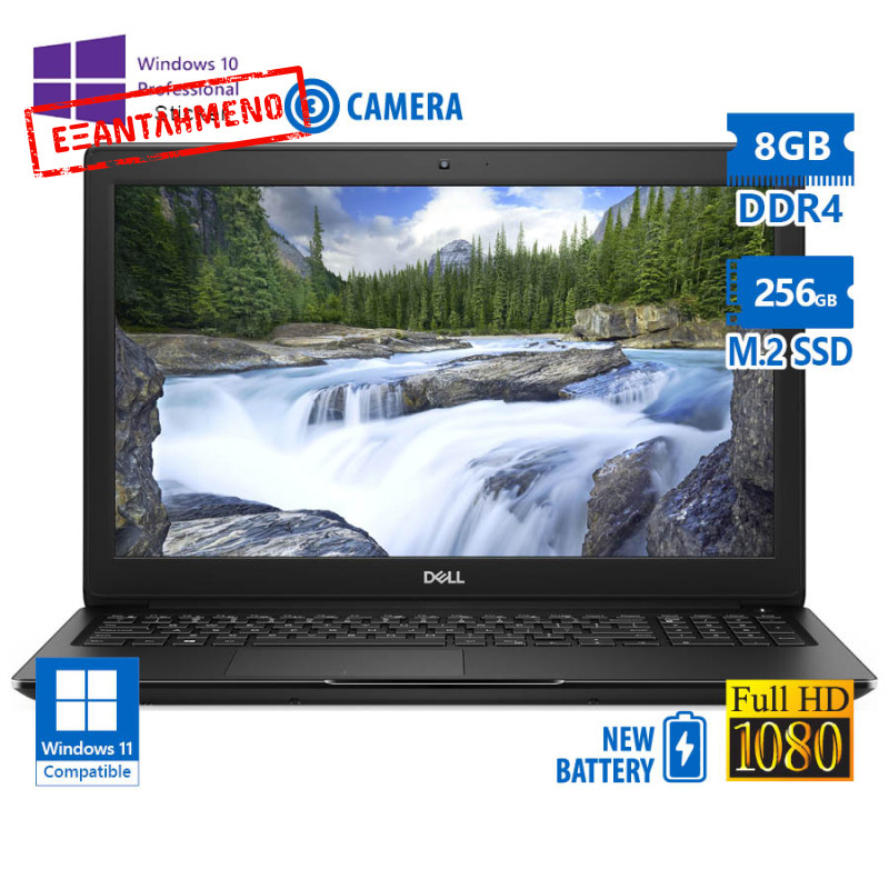 Dell Latitude 3500 i5-8265U/15.6``FHD/8GB DDR4/256GB M.2 SSD/No ODD/Camera/New Battery/10P Grade A R