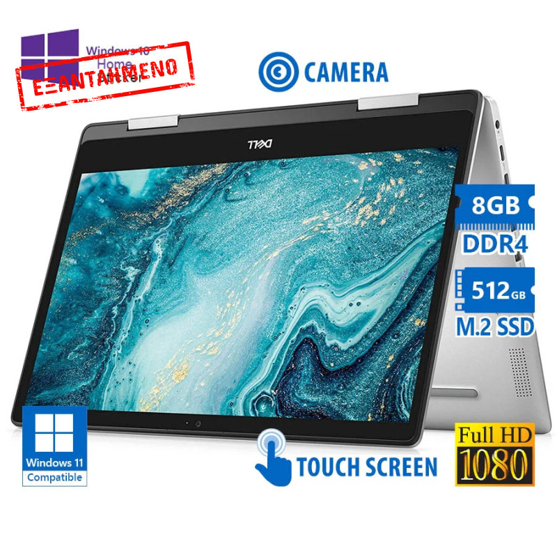 Dell Inspiron 5491 Hybrid (2 in 1) i7-10510U/14\\"FHD Touchscreen/8GB DDR4/512GB M.2 SSD/No ODD/Camera