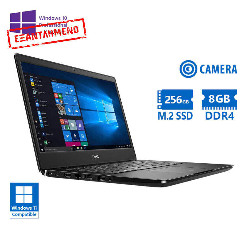 Dell Latitude 3400 i3-8145U/14”/8GB DDR4/256GB M.2 SSD/No ODD/Camera/10P Grade A Refurbished Laptop