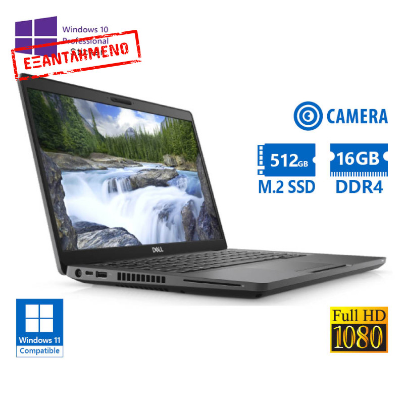 Dell Latitude 5400 i5-8265U/14``FHD/16GB DDR4/512GB M.2 SSD/No ODD/Camera/10P Grade A Refurbished La
