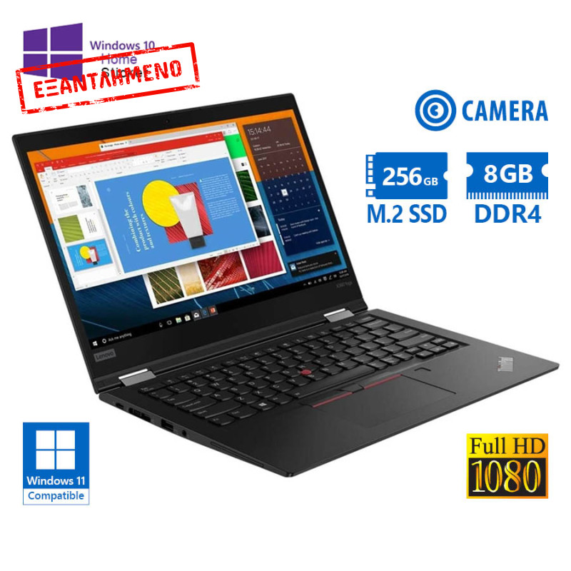 Lenovo ThinkPad X390 i5-8365U/13.3``FHD/8GB DDR4/256GB M.2 SSD/No ODD/Camera/10H Grade A Refurbished