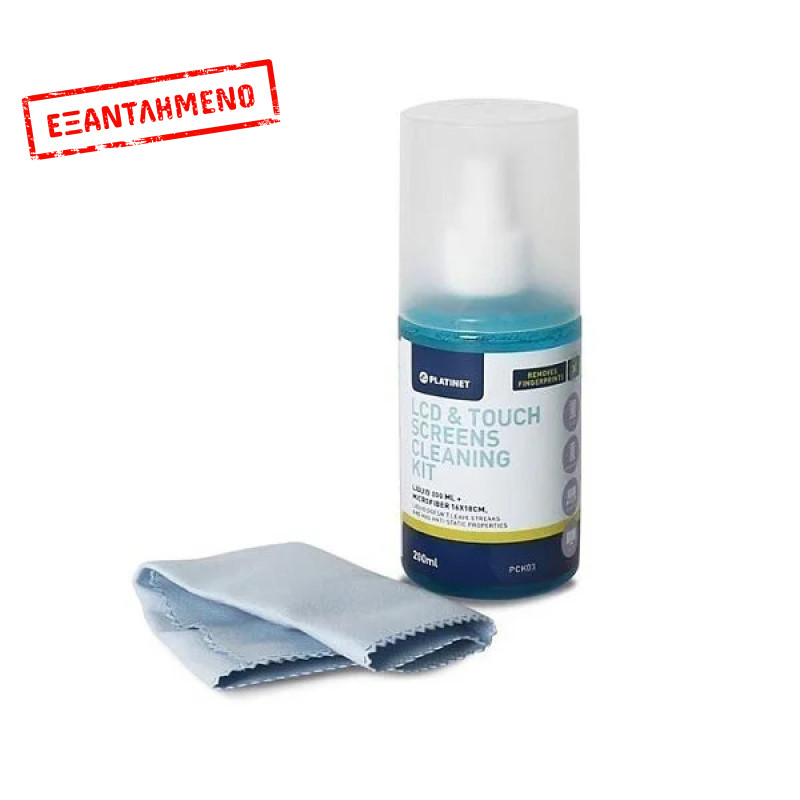 Platinet PCK03 LCD Κιτ gel υγρό καθαρισμού + πανάκι με μικροϊνες 200ml Platinet PCK03 LCD Κιτ gel υγρό καθαρισμού + πανάκι με μικροϊνες 200ml