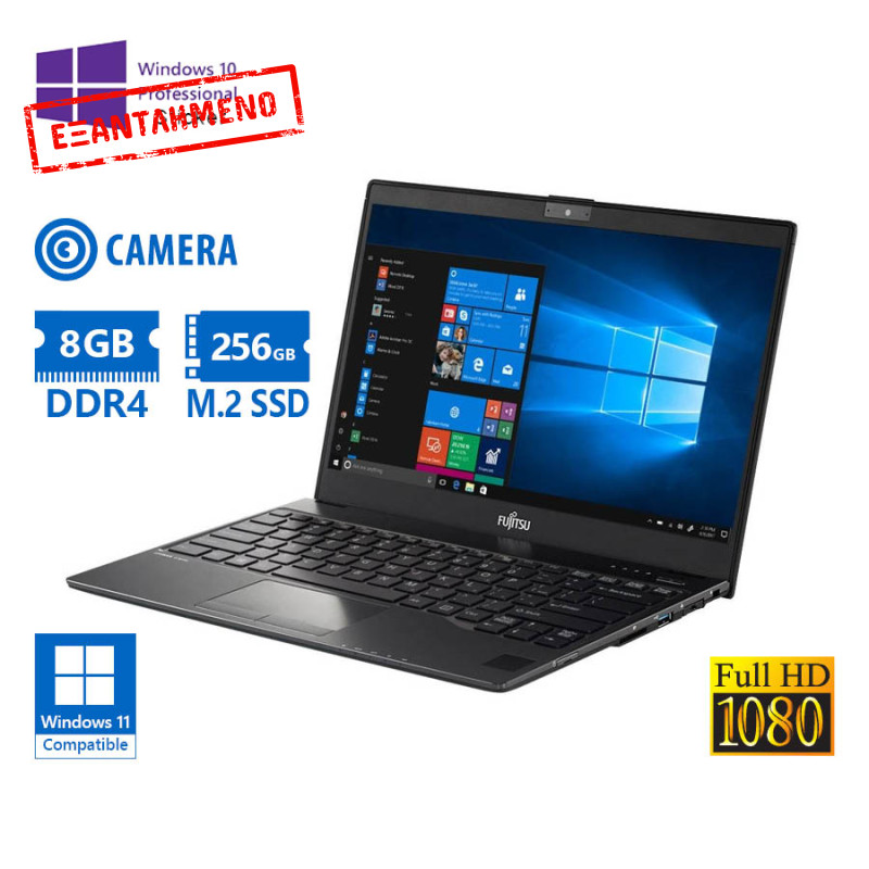 Fujitsu (Α-) LifeBook U938 i5-8250U/13.3``FHD/8GB DDR4/256GB M.2 SSD/No ODD/Camera/10P  Grade A- Ref