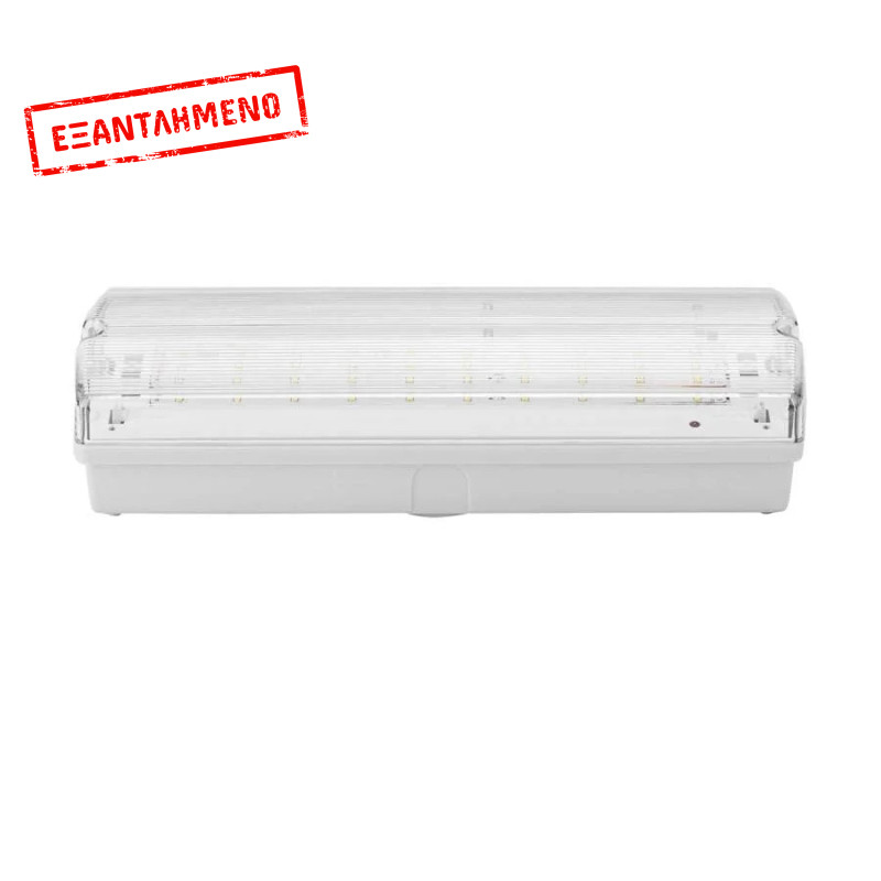 Φωτιστικό Ασφαλείας 3W 30xLED Well επαναφορτιζόμενο LEDBHEC-3W/30L-IP65-WL