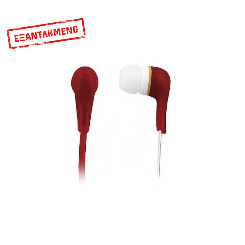 Ακουστικό Earphone w/Flat Cable Κόκκινο Ακουστικό Earphone w/Flat Cable Κόκκινο