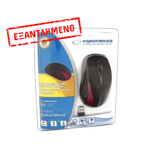 Ασύρματο Ποντίκ Business series 2.4Ghz μαύρο/κόκκινο EM101R Ασύρματο Ποντίκ Business series 2.4Ghz μαύρο/κόκκινο EM101R