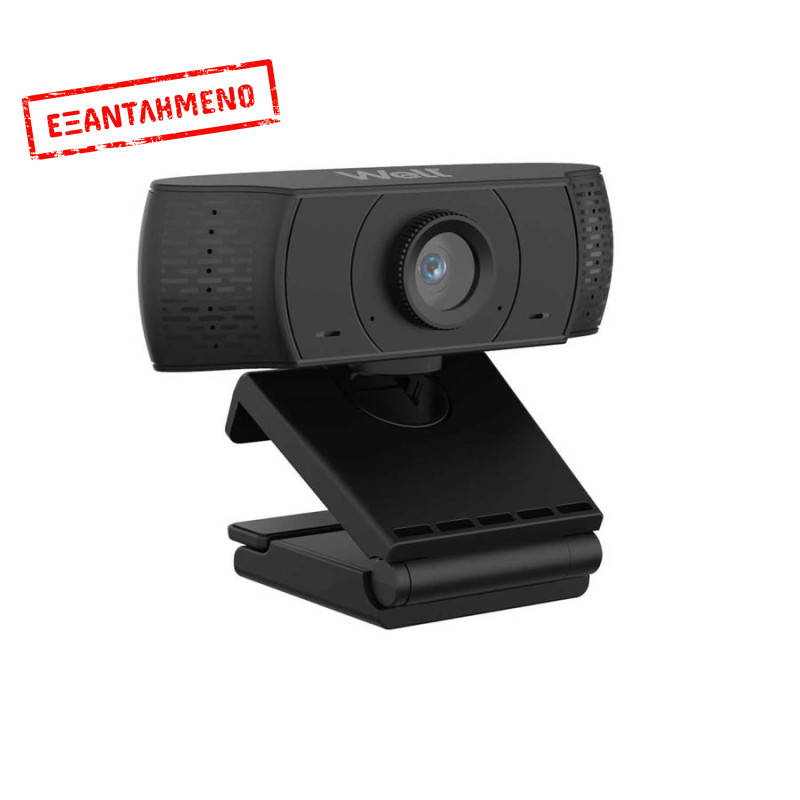 USB Webcam HD w/microphone1080P Well 102BK-WL