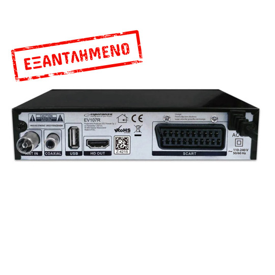 Esperanza αποκωδικοποιητής DVB-T2 H.265/HEVC EV107R