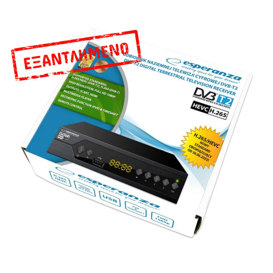 Esperanza αποκωδικοποιητής DVB-T2 H.265/HEVC EV107R