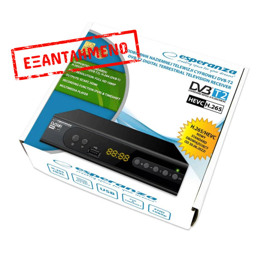 Esperanza αποκωδικοποιητής DVB-T2 H.265/HEVC EV111P