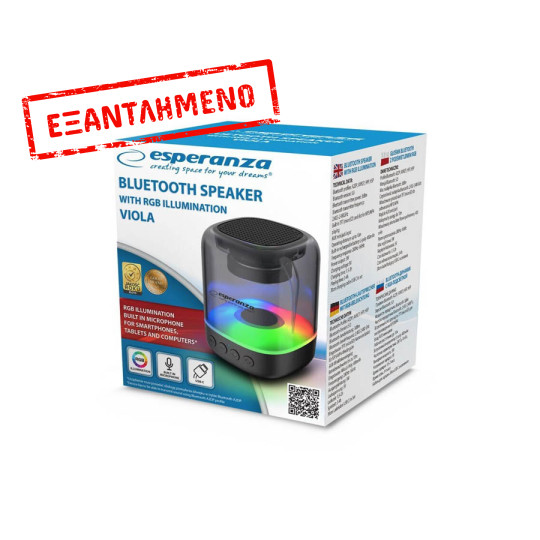 Φορητό Ηχείο Bluetooth Viola RGB EP154