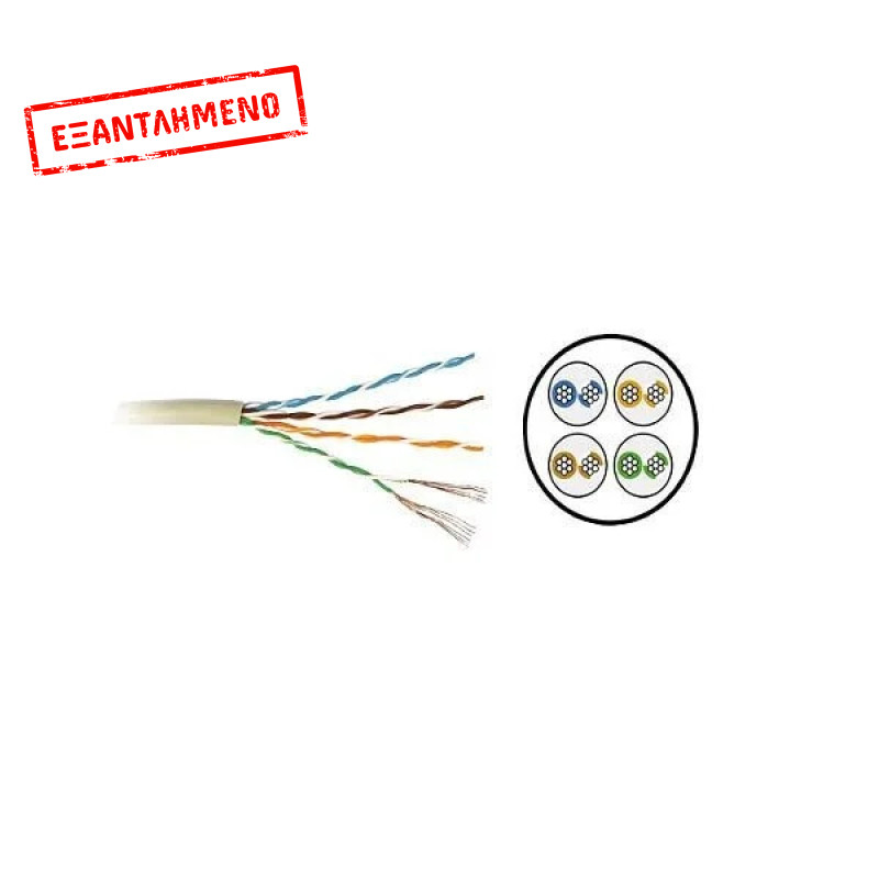 UTP CAT-5 100m Πολύκλωνο Κουλούρα UTP CAT-5 100m Πολύκλωνο Κουλούρα
