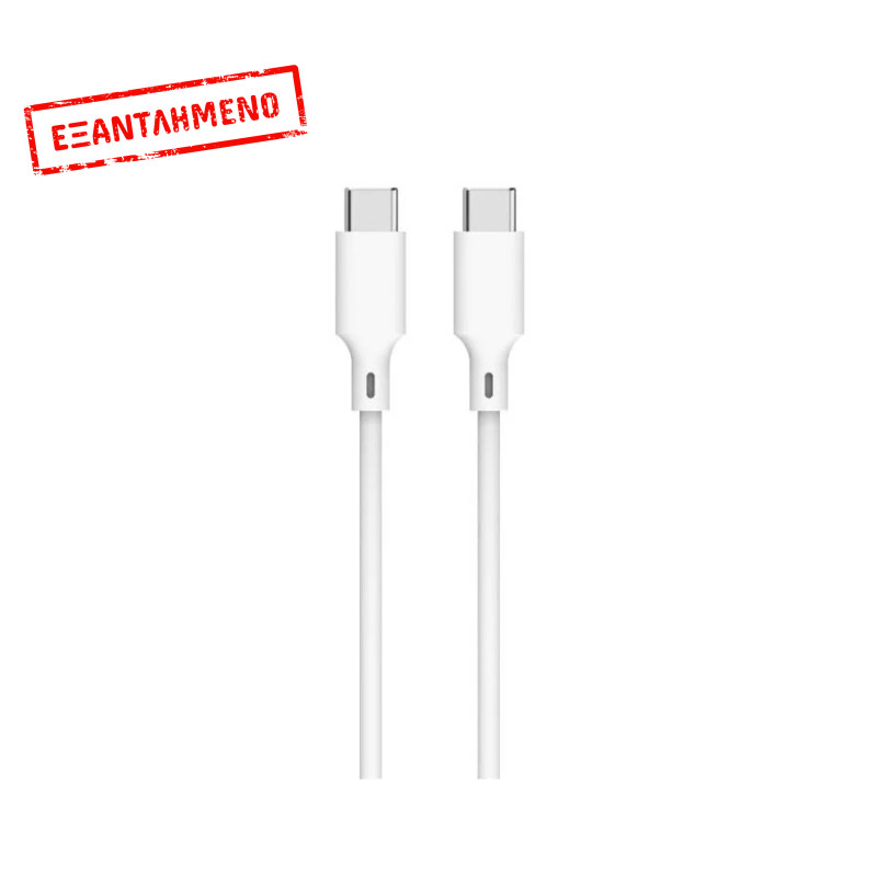 Καλώδιο 60W USB-C σε Type-C Φόρτισης - Data 2m Λευκό Well CABLE-USBC/USBC-2WE06-WL Καλώδιο 60W USB-C σε Type-C Φόρτισης - Data 2m Λευκό Well CABLE-USBC/USBC-2WE06-WL