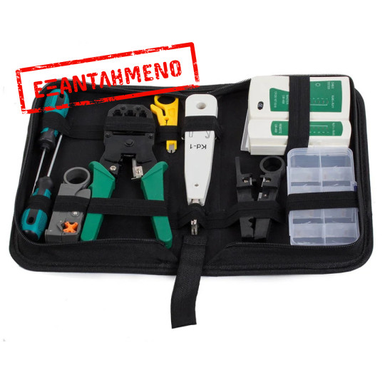 Σετ εργαλείων δοκιμής δικτύου/καλωδίων RJ45 RJ11 και Cat5e/ Cat6