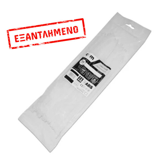 Δεματικά καλωδίων  Λευκά 4.8 x 370mm 100τεμ/Συσκ COM