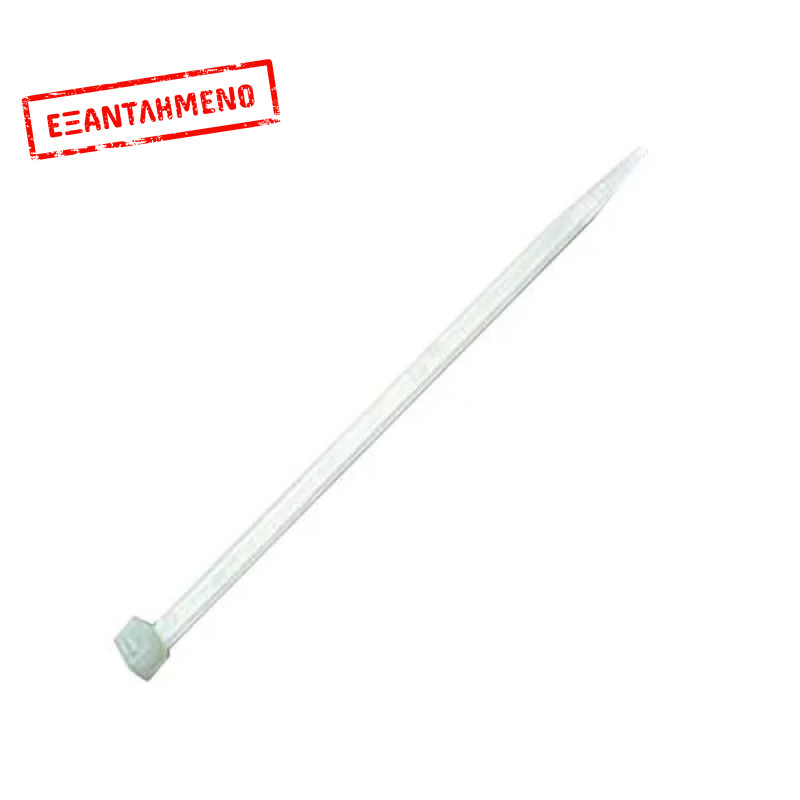 Δεματικά καλωδίων  Λευκά 4.8 x 370mm 100τεμ/Συσκ COM