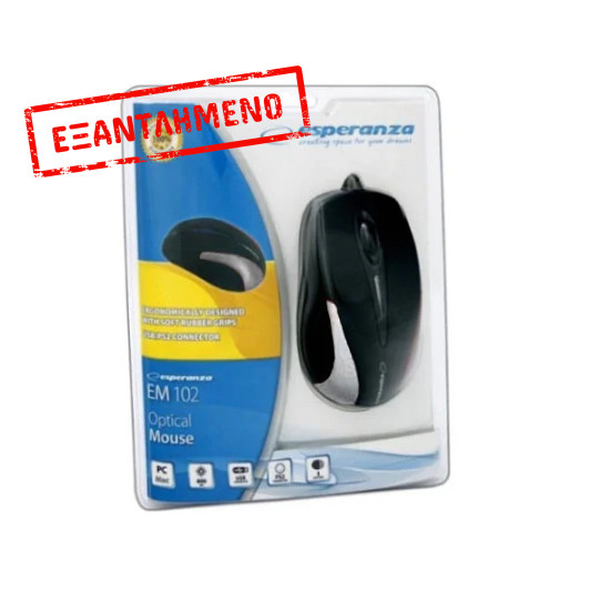 Ενσύρματο Ποντίκι Business series 3D μαύρο/ασημί EM102S