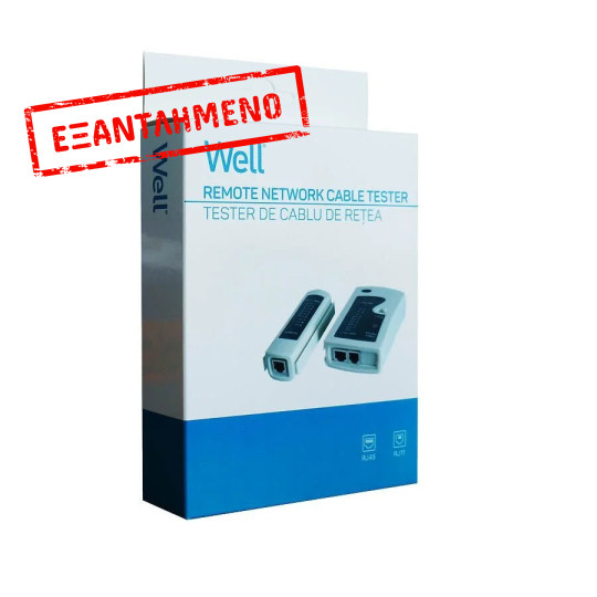 Cable Tester Δικτύων RJ11,12,45 Well TESTER-NW-03-WL Cable Tester Δικτύων RJ11,12,45 Well TESTER-NW-03-WL