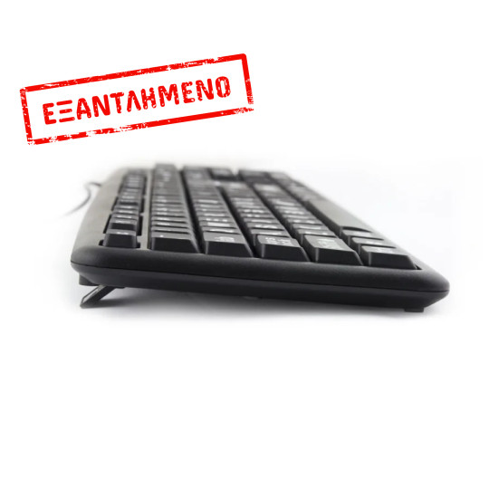 Πληκτρολόγιο USB με μεγάλους χαρακτήρες Μαύρο EK129