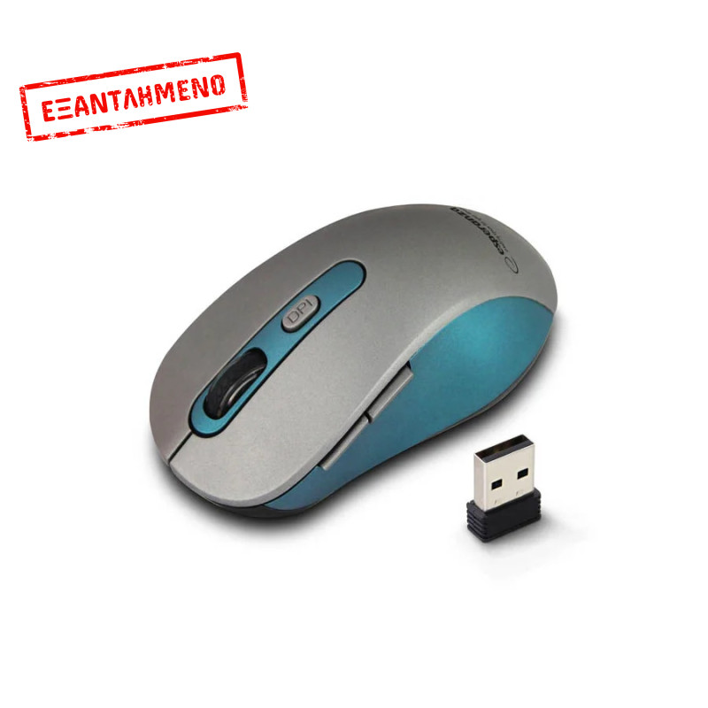 Ασύρματο Ποντίκι Adara 2.4Ghz 800-1600 Dpi μπλε/ασημί EM131B