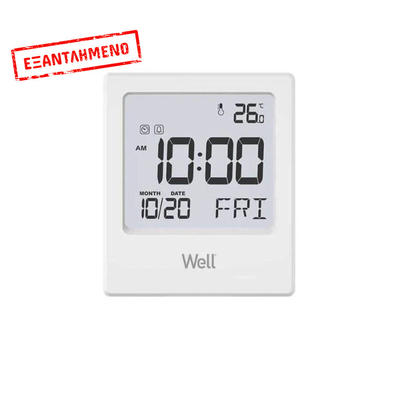 Well Ξυπνητήρι ρολόι με ενδείξεις θερμοκρασίας και ημερομηνίας THERM-IND-CREED-WL Well Ξυπνητήρι ρολόι με ενδείξεις θερμοκρασίας και ημερομηνίας THERM-IND-CREED-WL