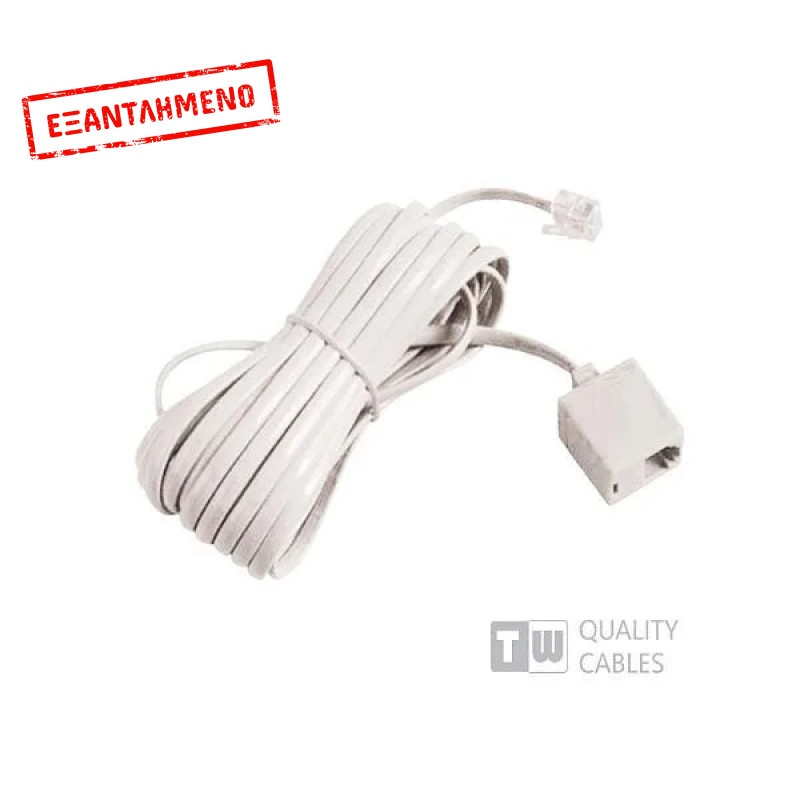 Προέκταση Τηλεφωνικού Καλώδιου 5M Προέκταση Τηλεφωνικού Καλώδιου 5M