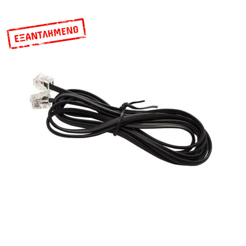 Καλώδιο Μαυρο Συνδεσης Rj11 6p4c 2m Καλώδιο Μαυρο Συνδεσης Rj11 6p4c 2m