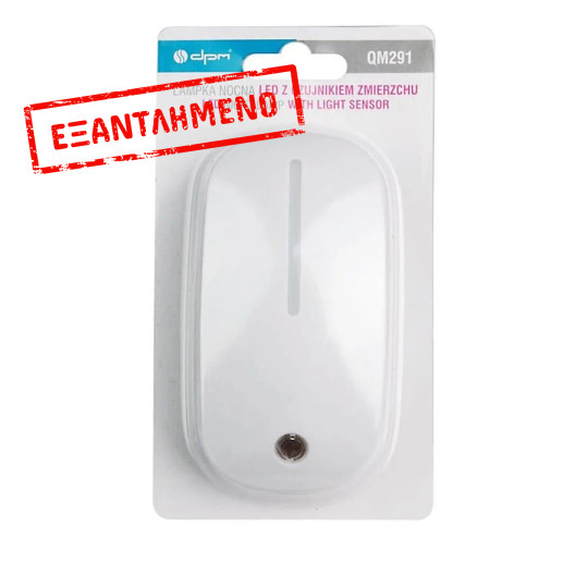 LED Φωτάκι Νυχτός με Φωτοκύτταρο QM291 1W Κίτρινο φως LED Φωτάκι Νυχτός με Φωτοκύτταρο QM291 1W Κίτρινο φως