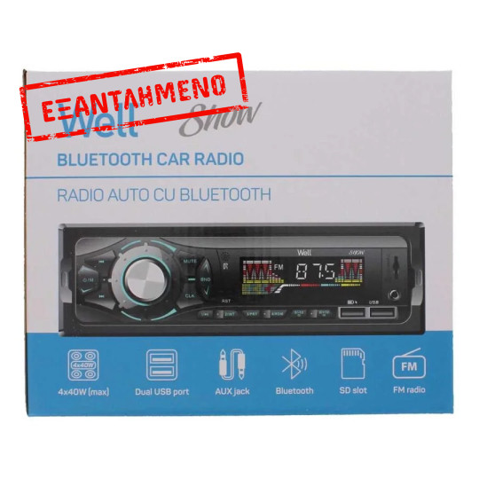 Well Ραδιόφωνο αυτοκινήτου με Bluetooth RADIO-CAR-SHOW-WL Well Ραδιόφωνο αυτοκινήτου με Bluetooth RADIO-CAR-SHOW-WL